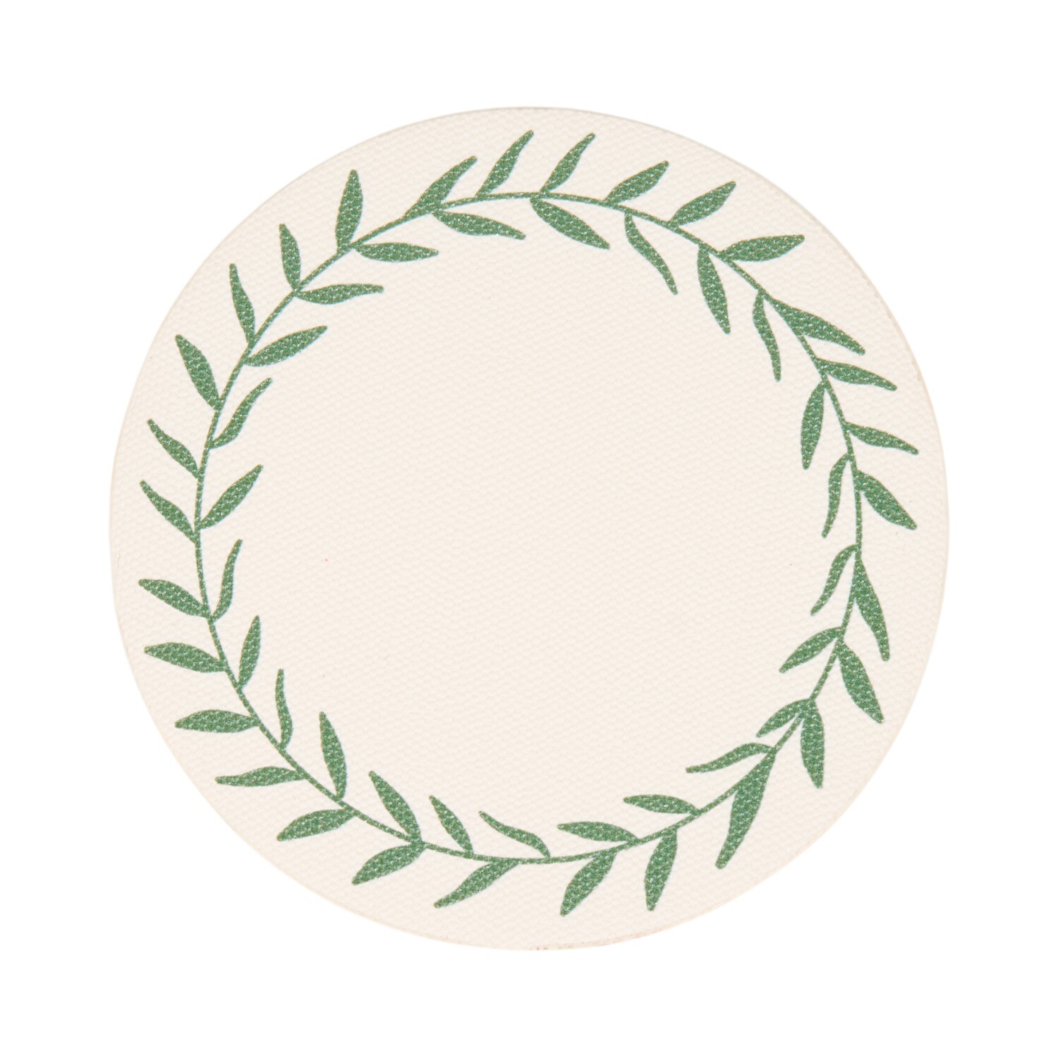 Pack of 4 Olive Leaf Coasters Neutral Image 3