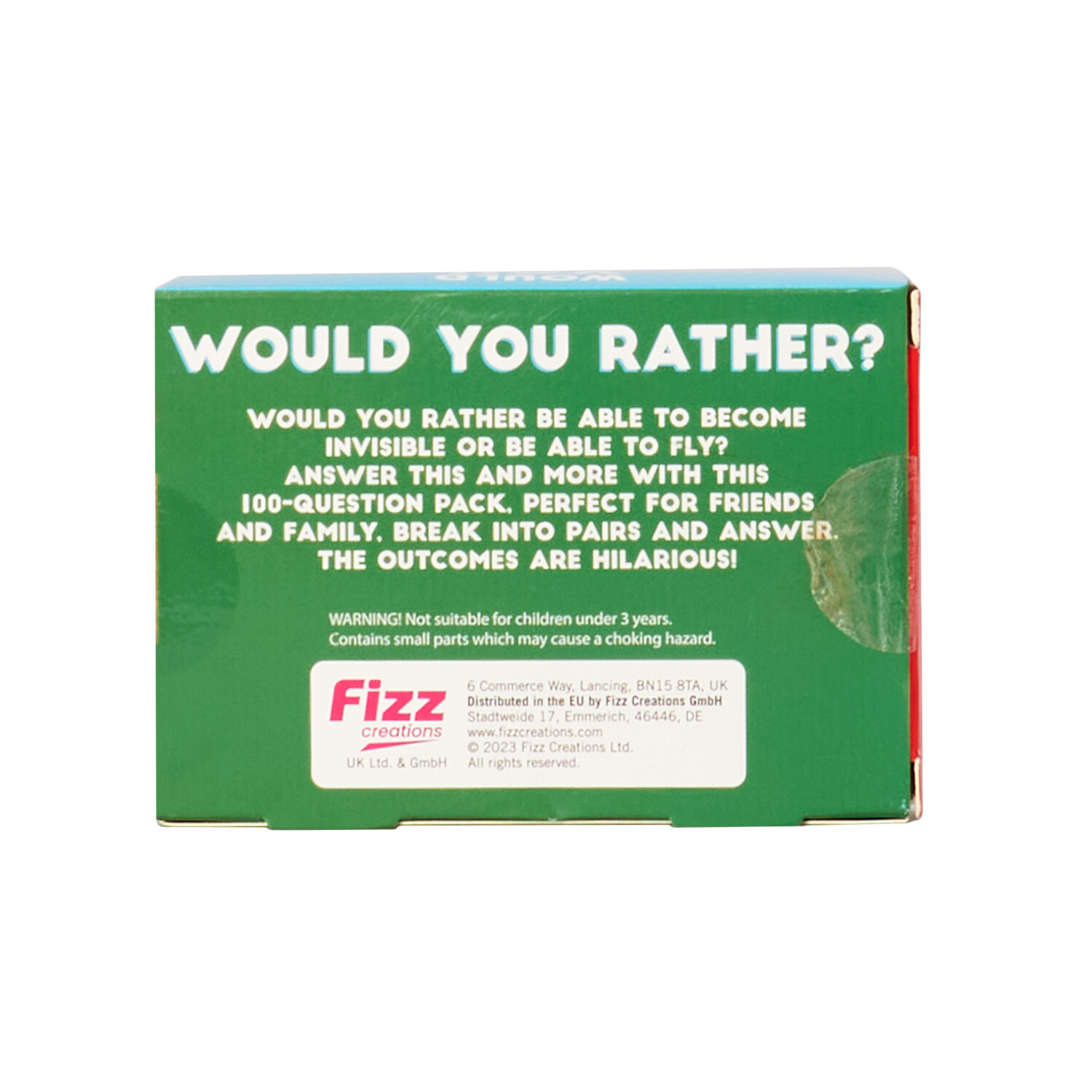 Fizz Creations 100 Question Quiz Card Game Image 3