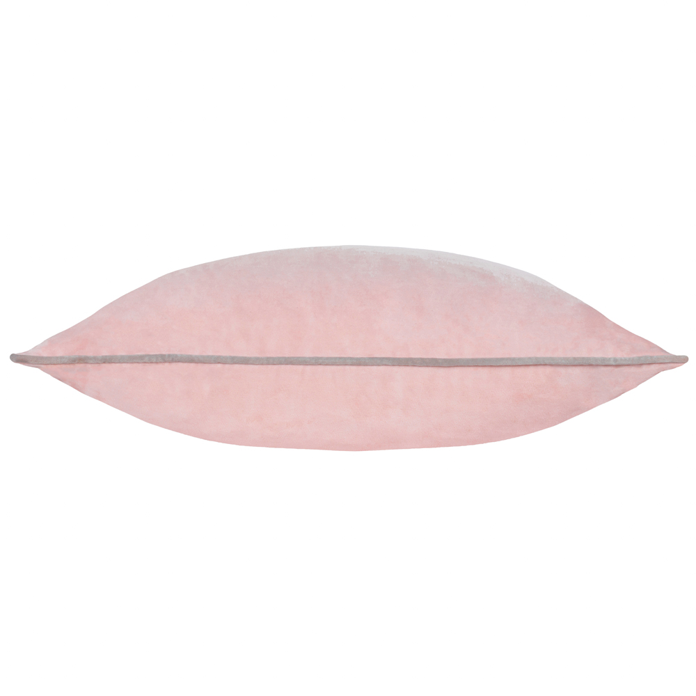Furn Meridian Blush and Grey Velvet Cushion 45 x 45cm Image 3