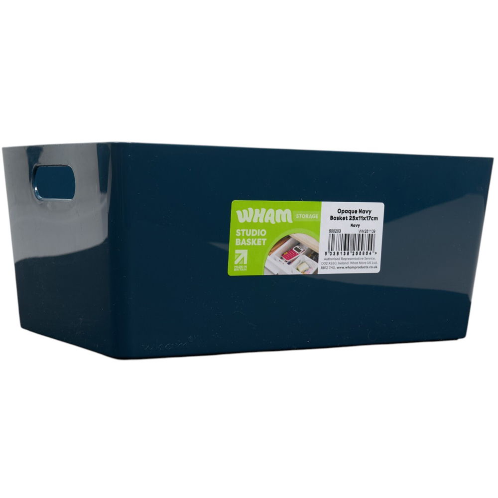 Wham Opaque Studio Basket Navy Blue Image 5