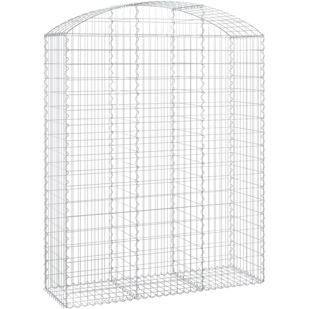 vidaXL Silver Galvanised Iron Gabion Basket 150 x 50 x 180/200cm Image 1
