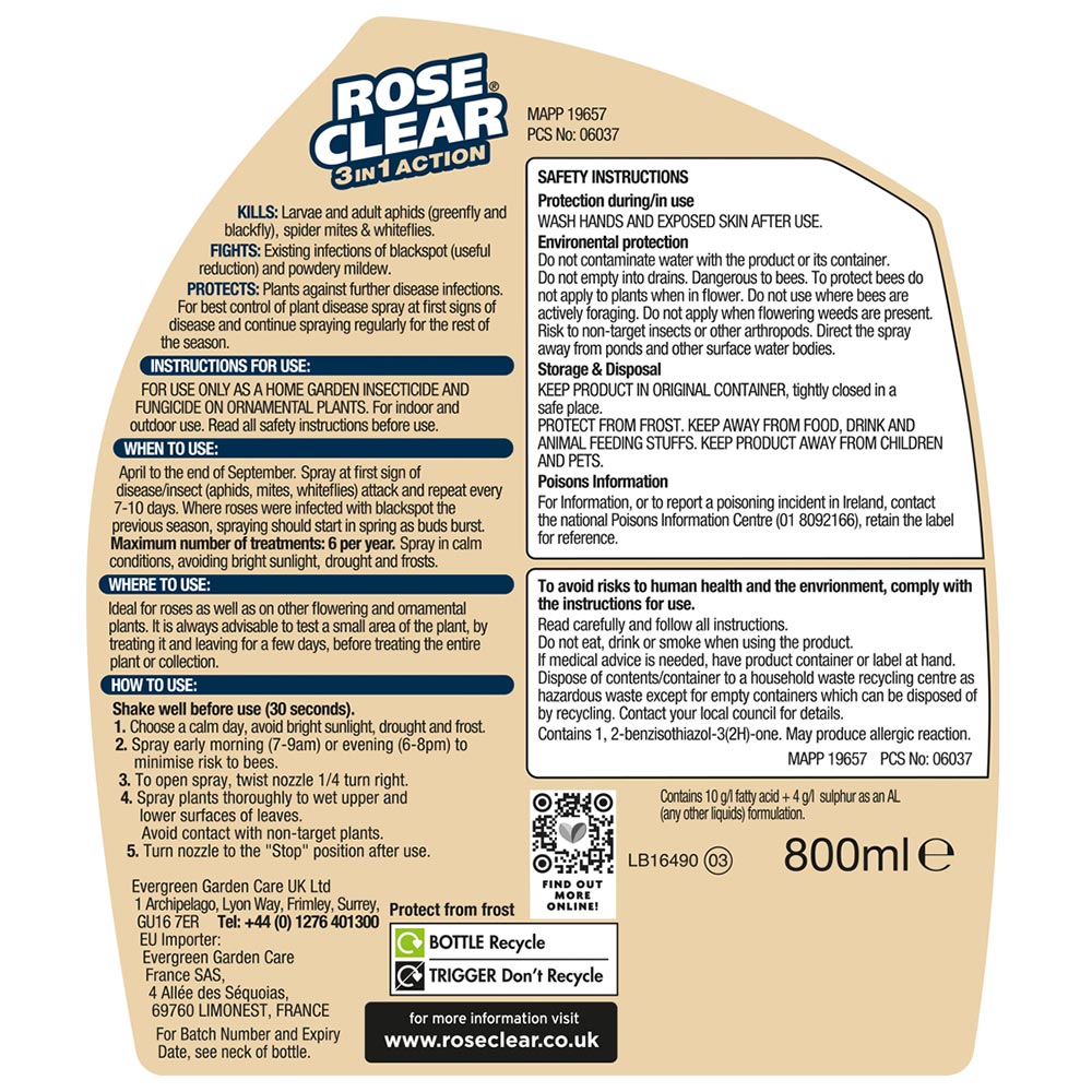 RoseClear 3-in-1 Action 800ml Image 7