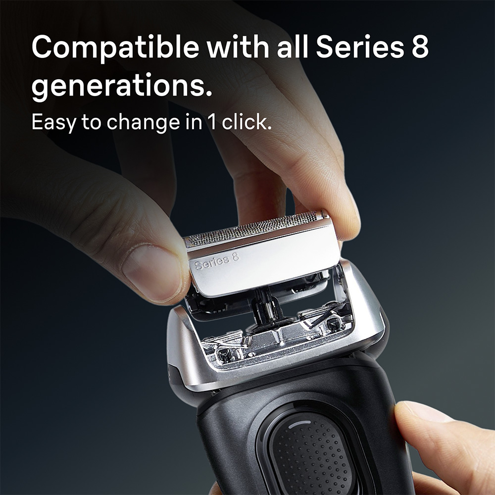 Braun Series 8 83M Silver Electric Shaver Original Replacement Head Image 5
