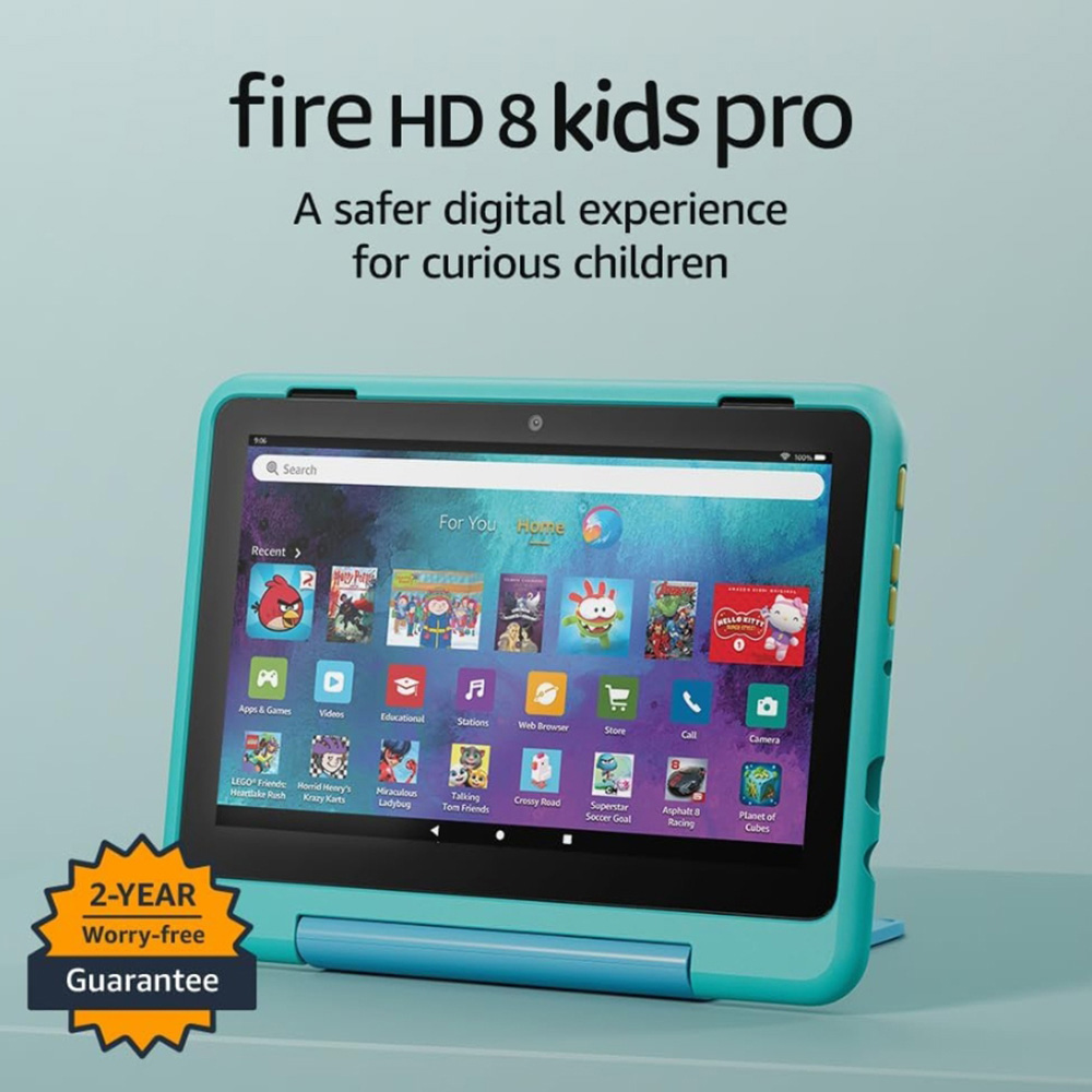 Amazon Fire HD Pro 8 inch 32GB Kids Tablet Teal Image 2
