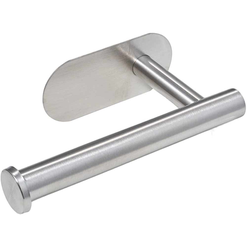 Living and Home 8-Piece Silver Wall-Mounted Stainless Steel Bathroom Hardware Set Image 4