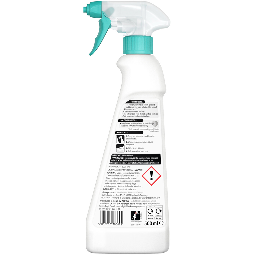 Dr Beckmann Power Grease Cleaner Image 3