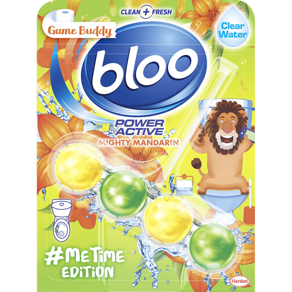 Bloo Power Active Mighty Mandarin Toilet Block 50g Image 1