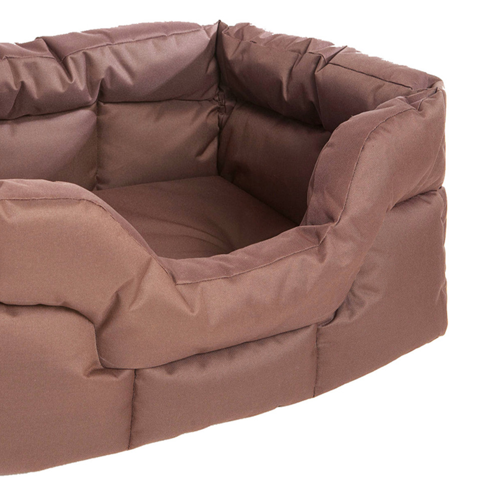 P&L Large Brown Heavy Duty Dog Bed Image 3