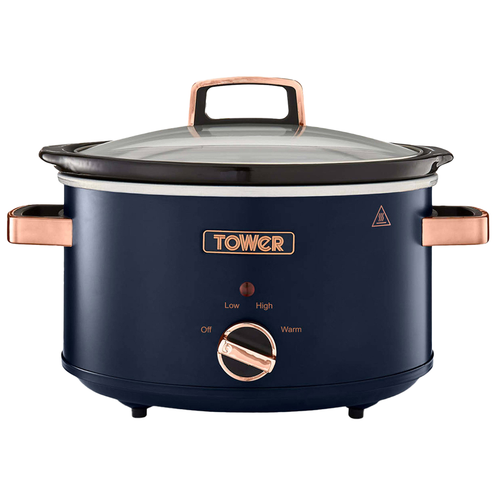 Tower T16042MNB Cavaletto Blue 3.5L Slow Cooker Image 1