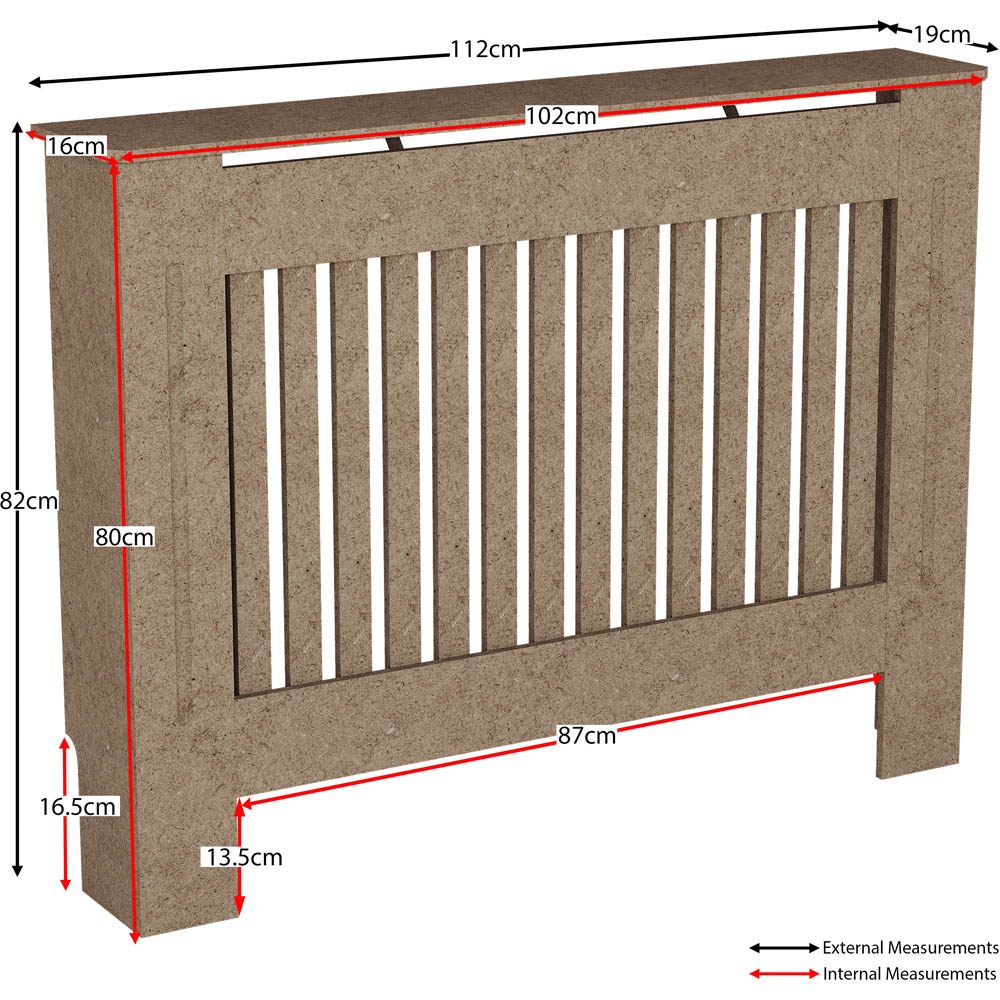 Vida Designs Chelsea Unfinished Medium Radiator Cover Image 8