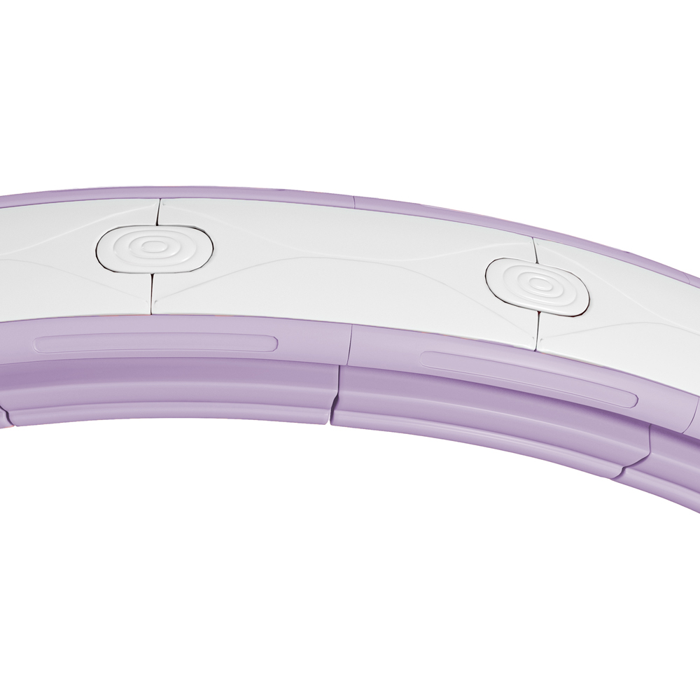 SPORTNOW Purple Smart Weighted Hula Hoop with 16 Detachable Knots Image 4