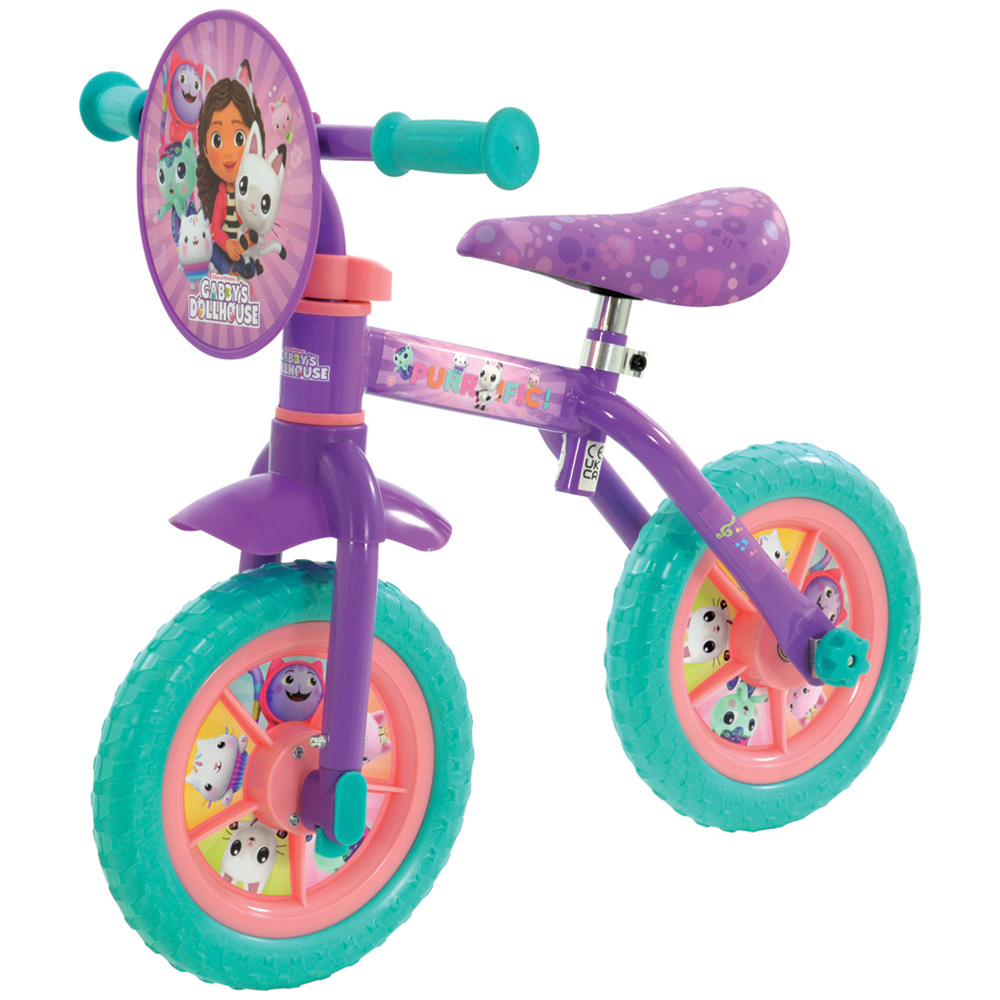 Gabbys Dollhouse 2 in 1 10 inch Training Bike Image 3