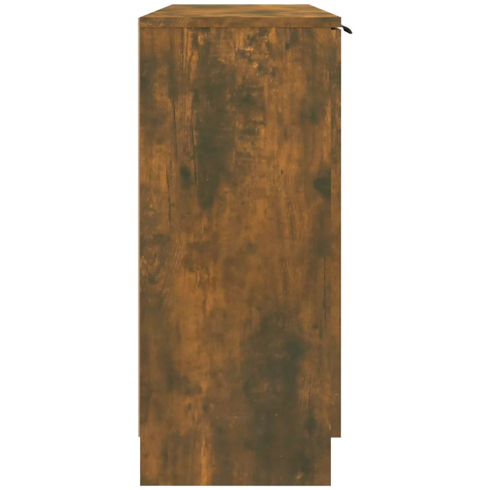 vidaXL 3 Door Smoked Oak Sideboard Image 6