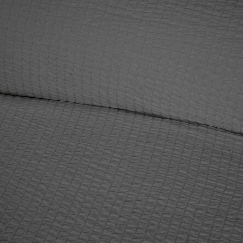 Seersucker Washable Duvet Set Charcoal Superking Image 5