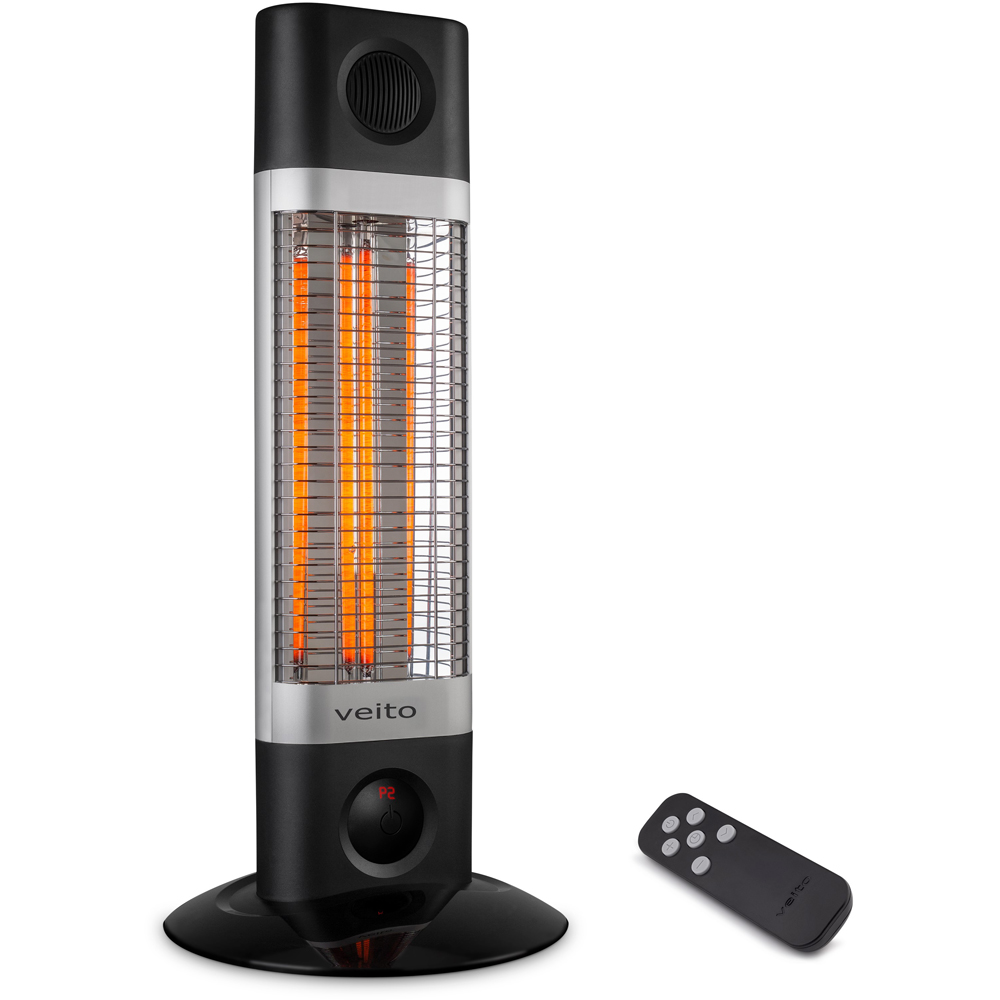 Veito CH1200RT Black Freestanding Indoor Infrared Heater 1200W Image 3