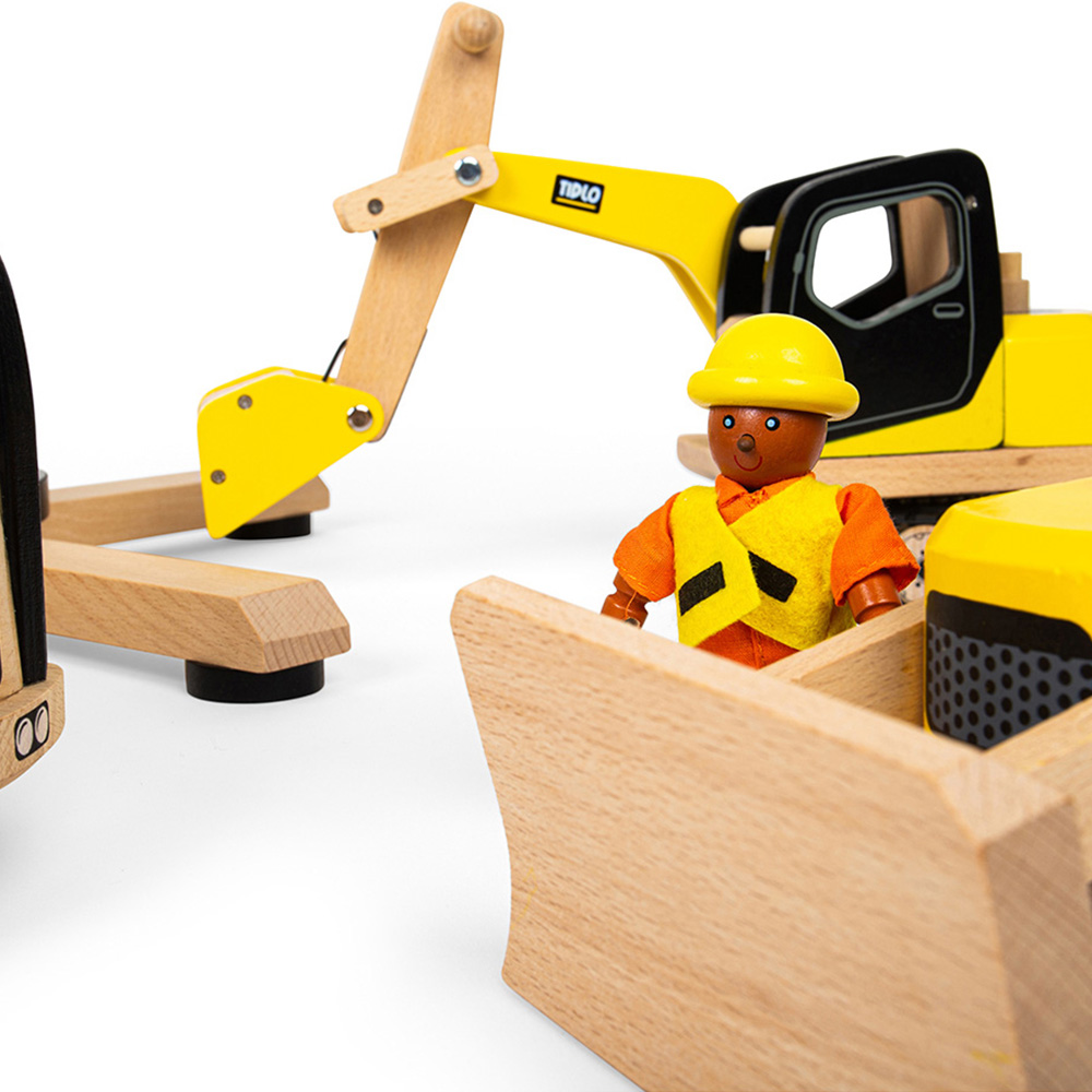 Bigjigs Toys Tidlo Wooden Construction Toy Bundle Image 5