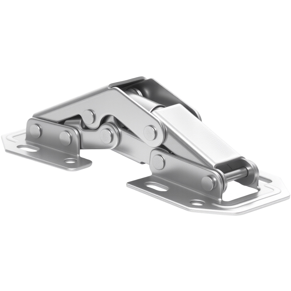 Living and Home Silver Cold-Rolled Steel Cabinet Door Hinge 6 Pack Image 4