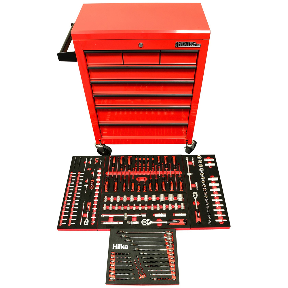 Hilka 8 Drawer Chest and Trolley with 185 Piece EVA Kit Image 3