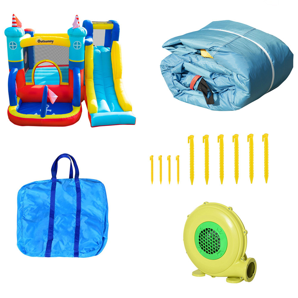 Outsunny 4-in-1 Sailboat Bouncy Castle Image 3