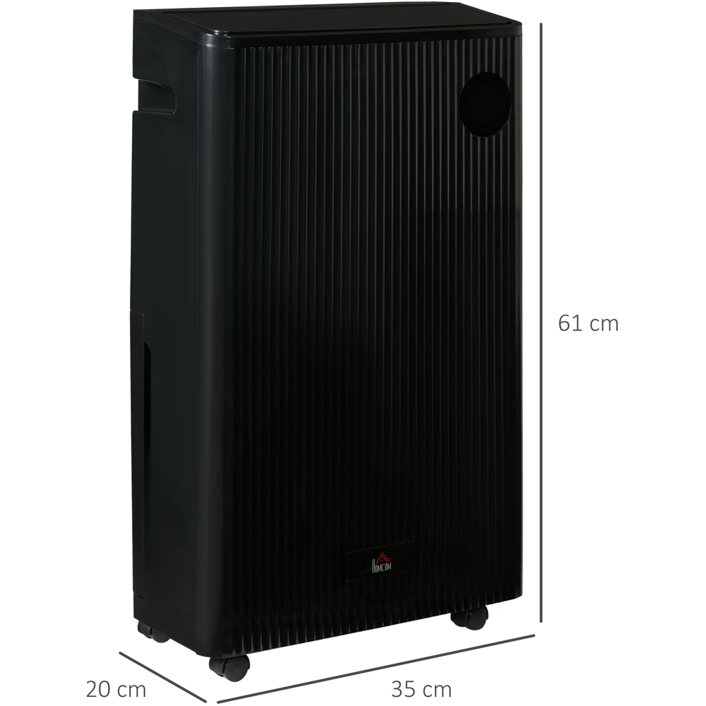 Portland Black Portable Dehumidifier with Air Purifier 16L Per Day Image 3