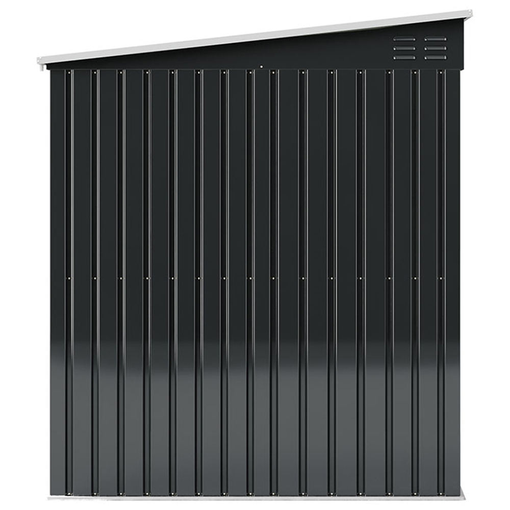Living and Home 9 x 6ft Galvanised Metal Storage Shed with Vent Image 3