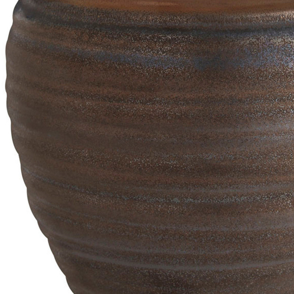 Premier Housewares Gold Zamark Ceramic Vase Medium Image 5