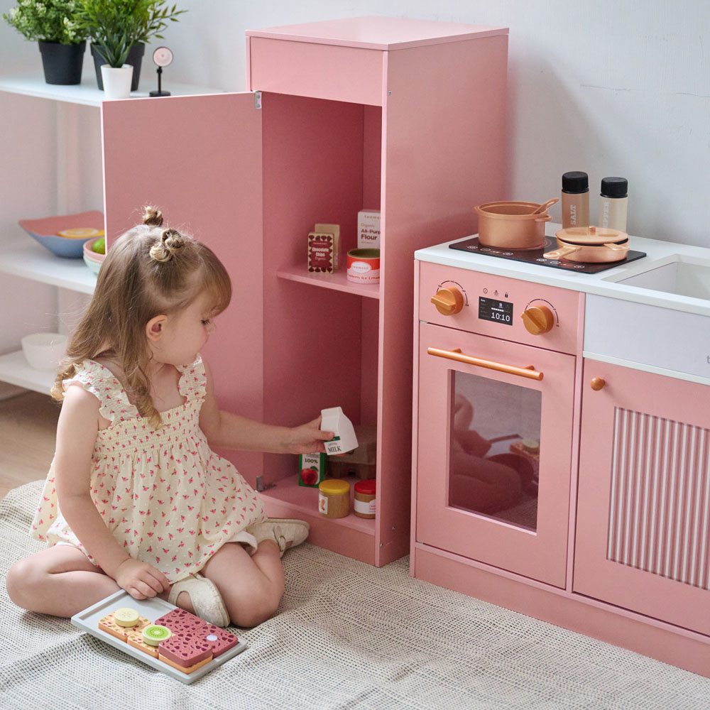 Teamson Kids Little Chef Peach Chester Sleek Play Kitchen Image 7