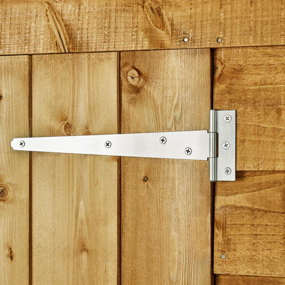 Power Sheds 4 x 8ft Double Door Overlap Pent Wooden Shed Image 4