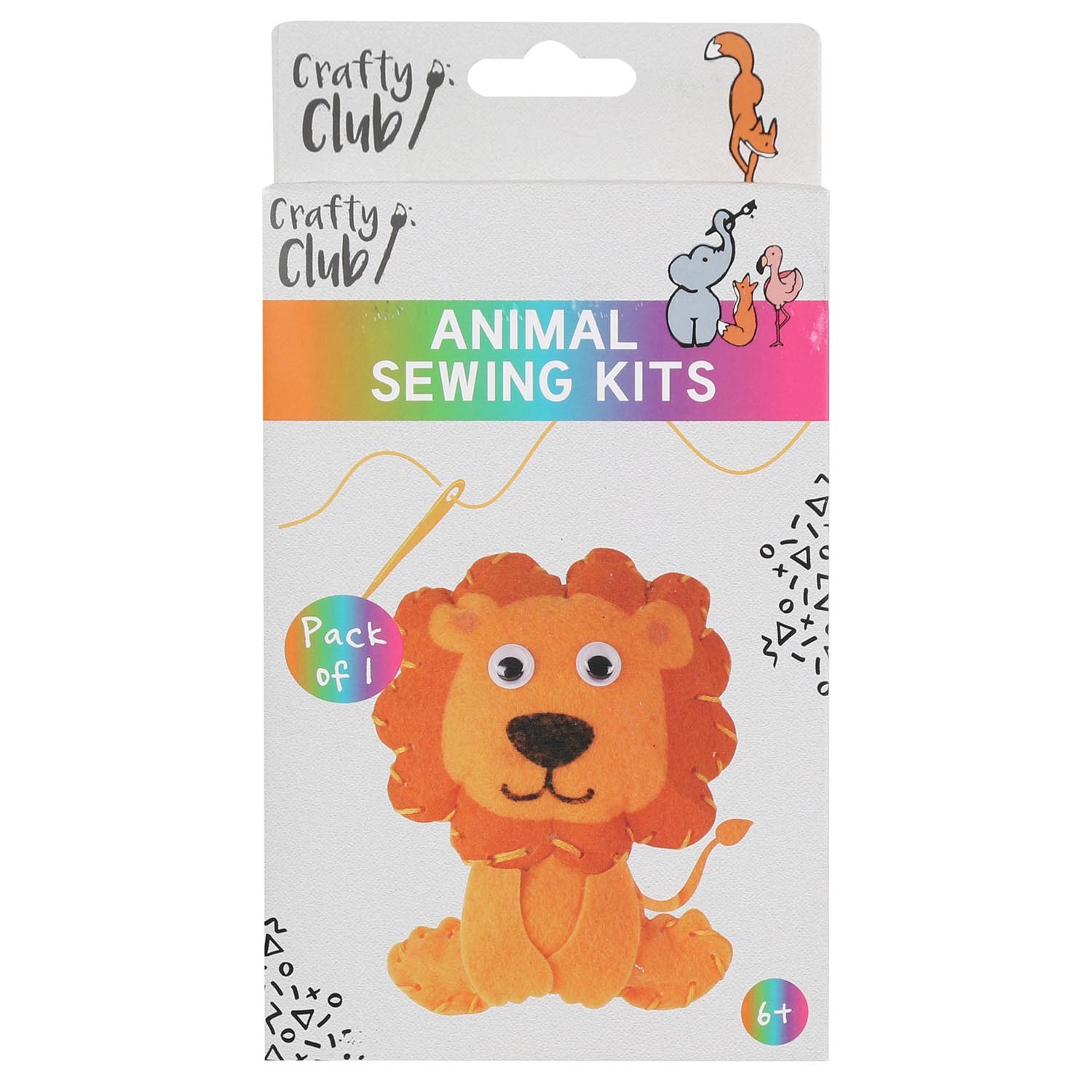 Crafty Club Animal Sewing Kits - White Image 2