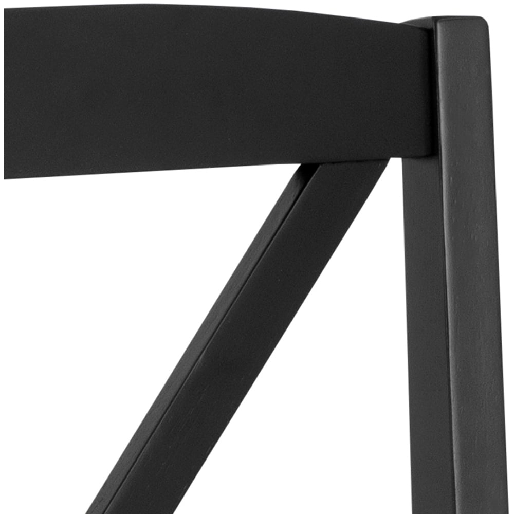 Florence Peru Elvira 4 Seater Dining Table Black and Oak Image 4