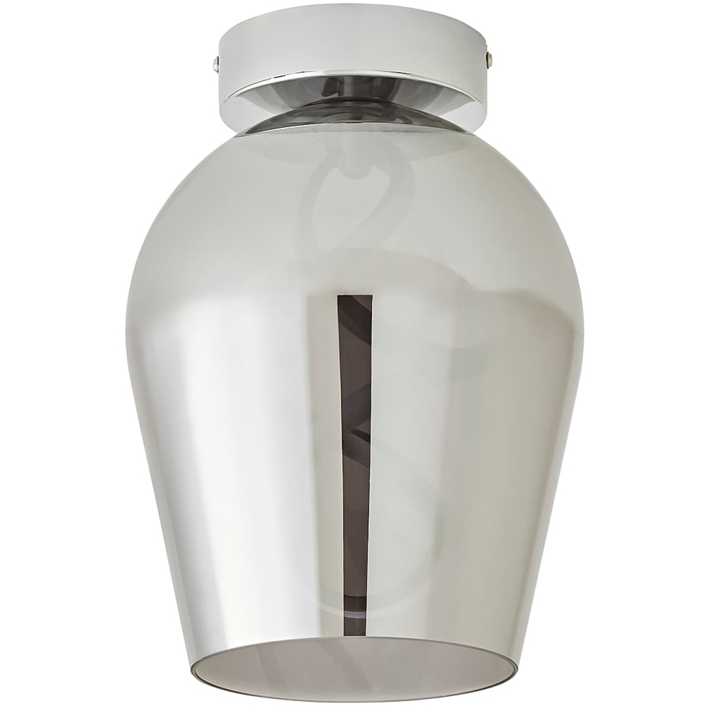 ValueLights Helix Smoked Glass Integrated LED Ceiling Light Image 1