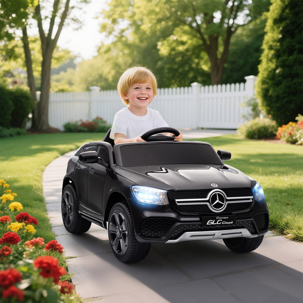 Tommy Toys Black Mercedes Benz GLC Licensed Kids Ride on Car with Remote Image 2
