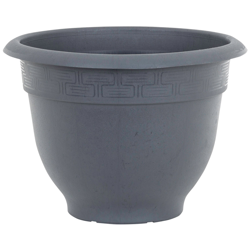 Wham Bell Pot Slate Recycled Plastic Round Planter 28cm 4 Pack Image 3