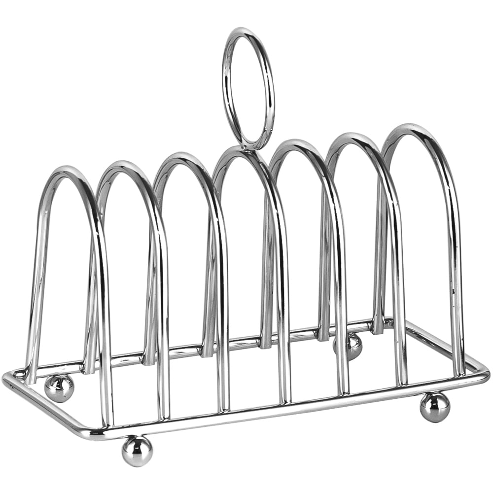 Innoteck Essentials Chrome Toast Rack with 6 Bread Slice Slot Image 1