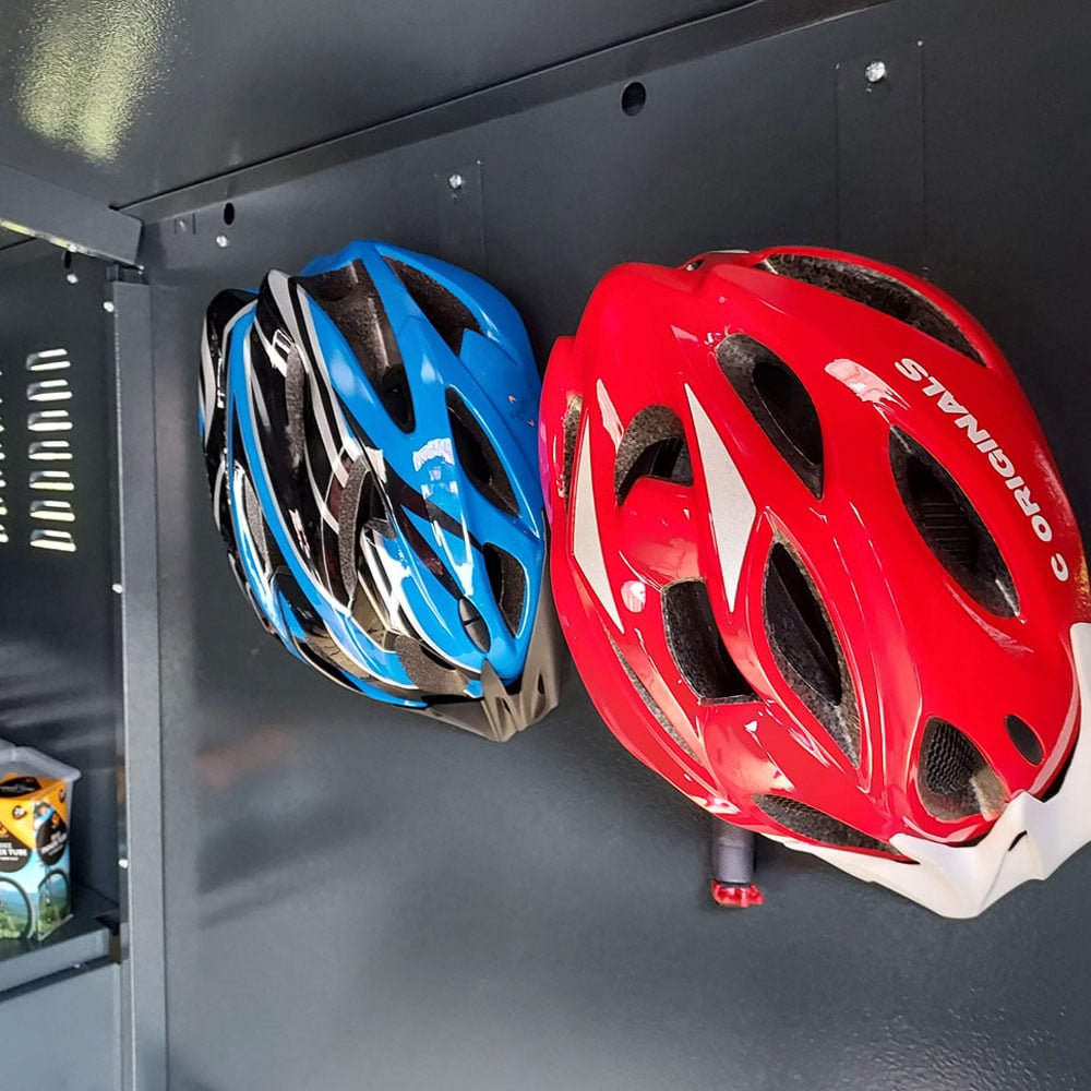 Asgard Gladiator 7 x 18ft Double Door Grey High Security Apex Bike Shed Image 7