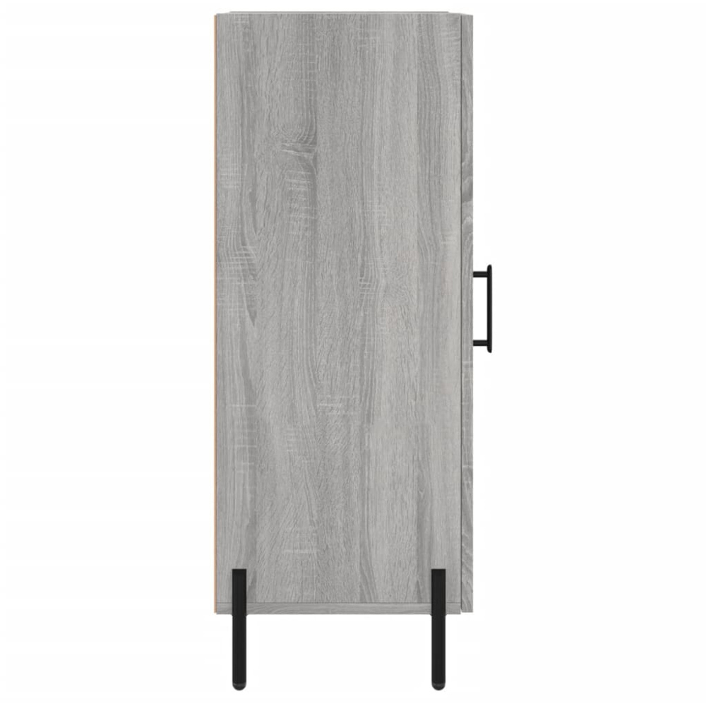 vidaXL Single Door Grey Sonoma Wooden Sideboard Image 7