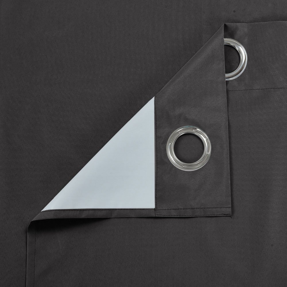 Velosso Kassidy Charcoal Blackout Curtains 117 x 183cm Image 3