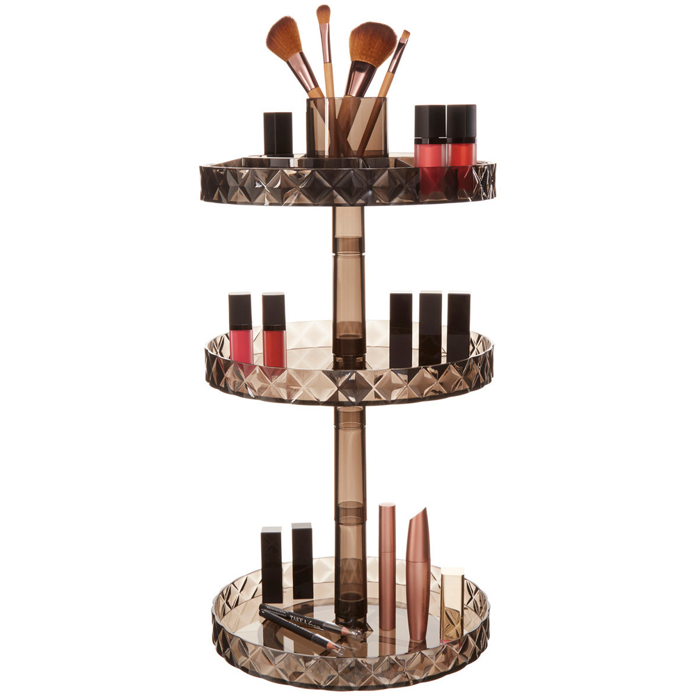 Premier Housewares Black 3 Tier Cosmetic Organiser Image 2