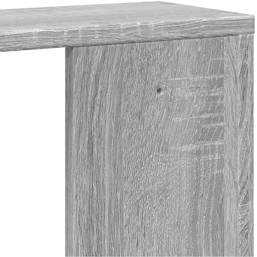 vidaXL 3 Shelf Grey Sonoma Floating Wall Shelf Image 7