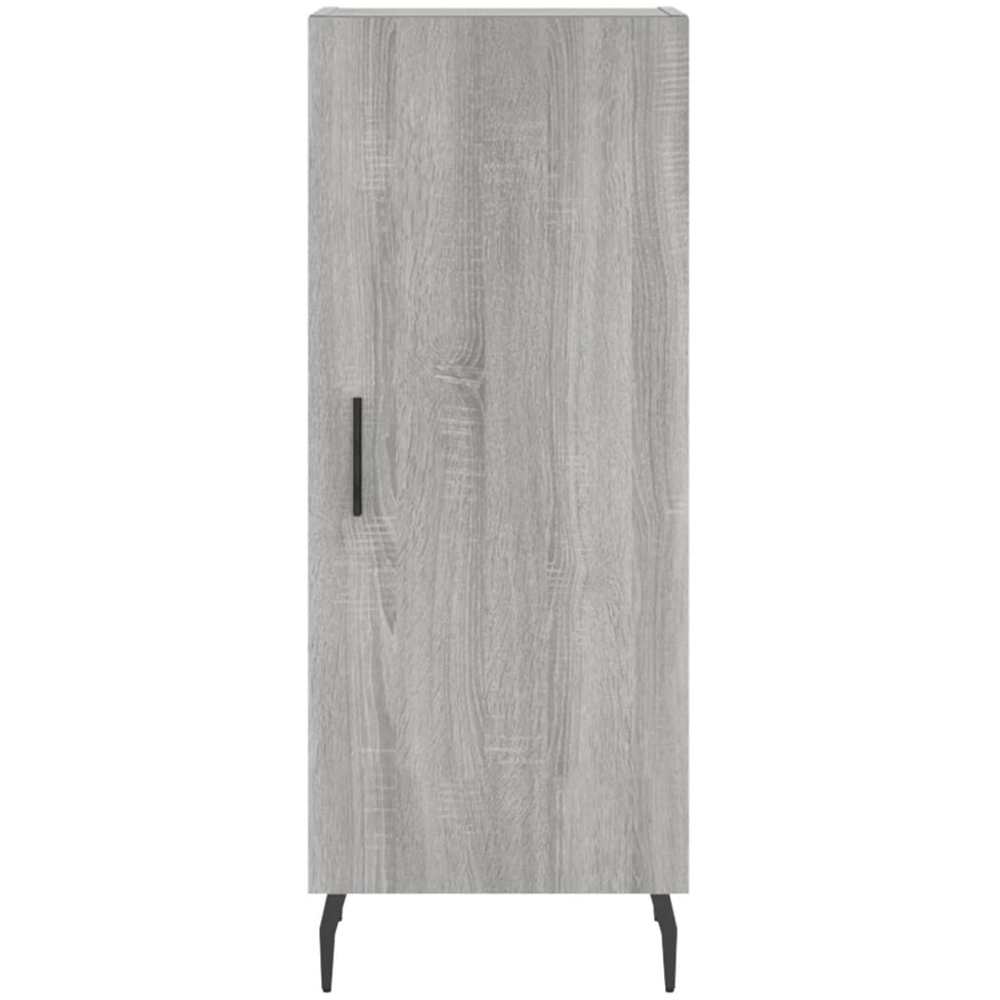 vidaXL 2 Door Grey Sonoma Highboard with Metal Legs Image 8