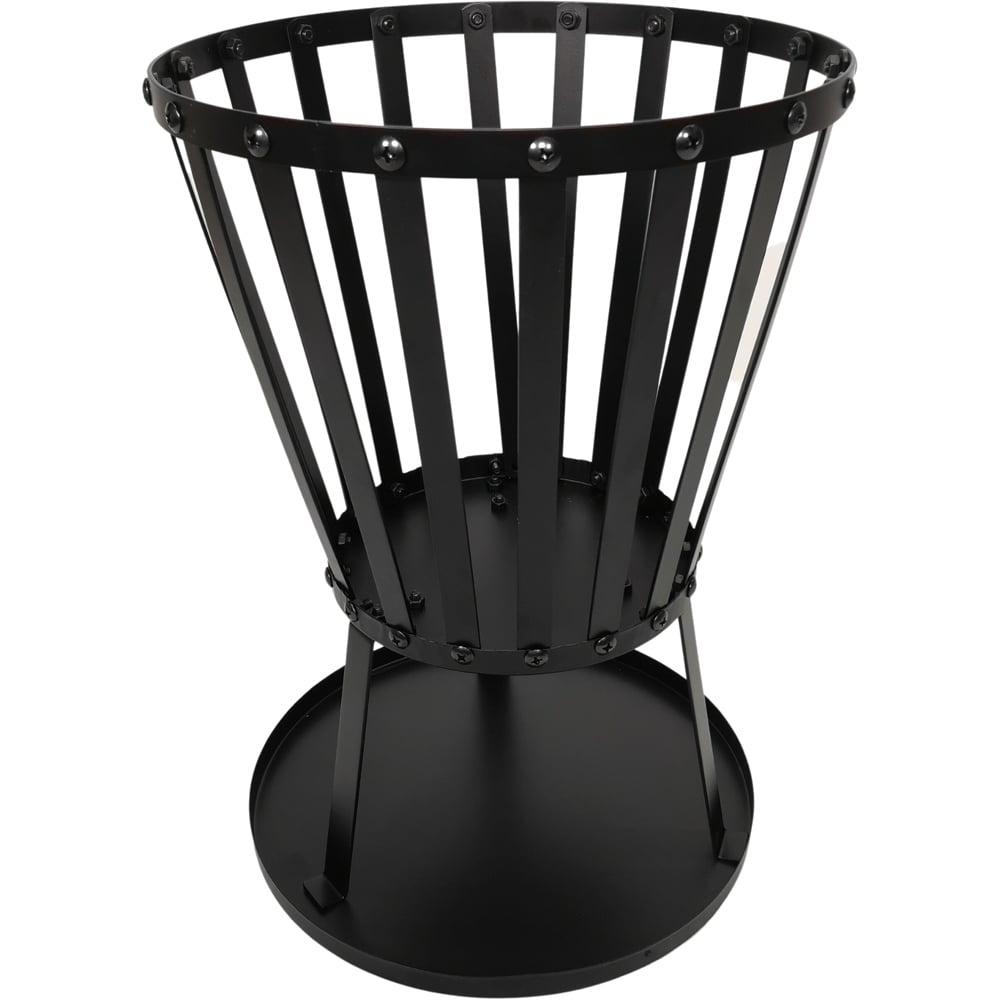 Samuel Alexander Black Steel Round Fire Pit Image 1