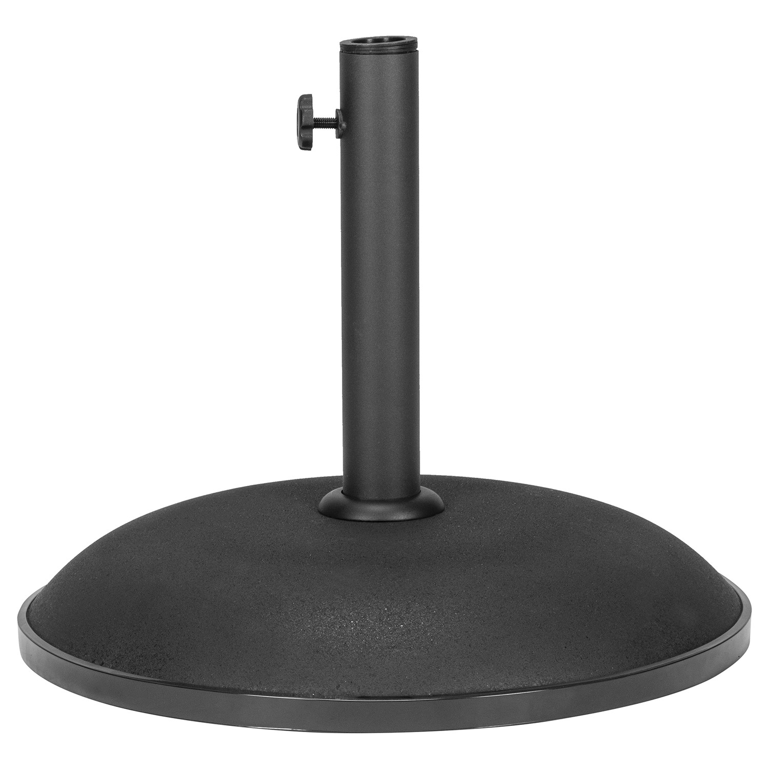 Black Concrete Parasol Base with Adjustable Screw 20kg Image