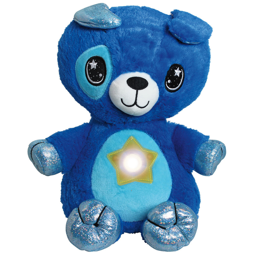JML Star Belly Blue Puppy Plush Soft Toy Image 1