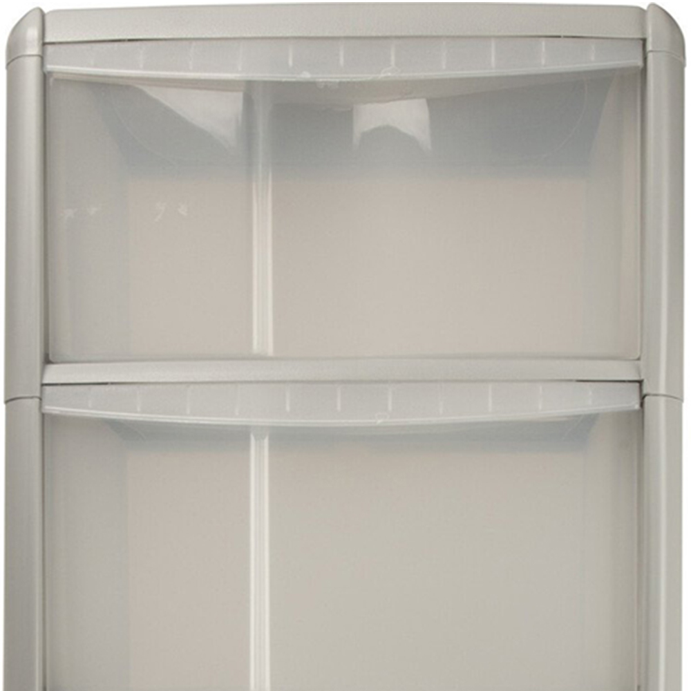 Grey 4 Drawer Tower Storage Unit Image 6