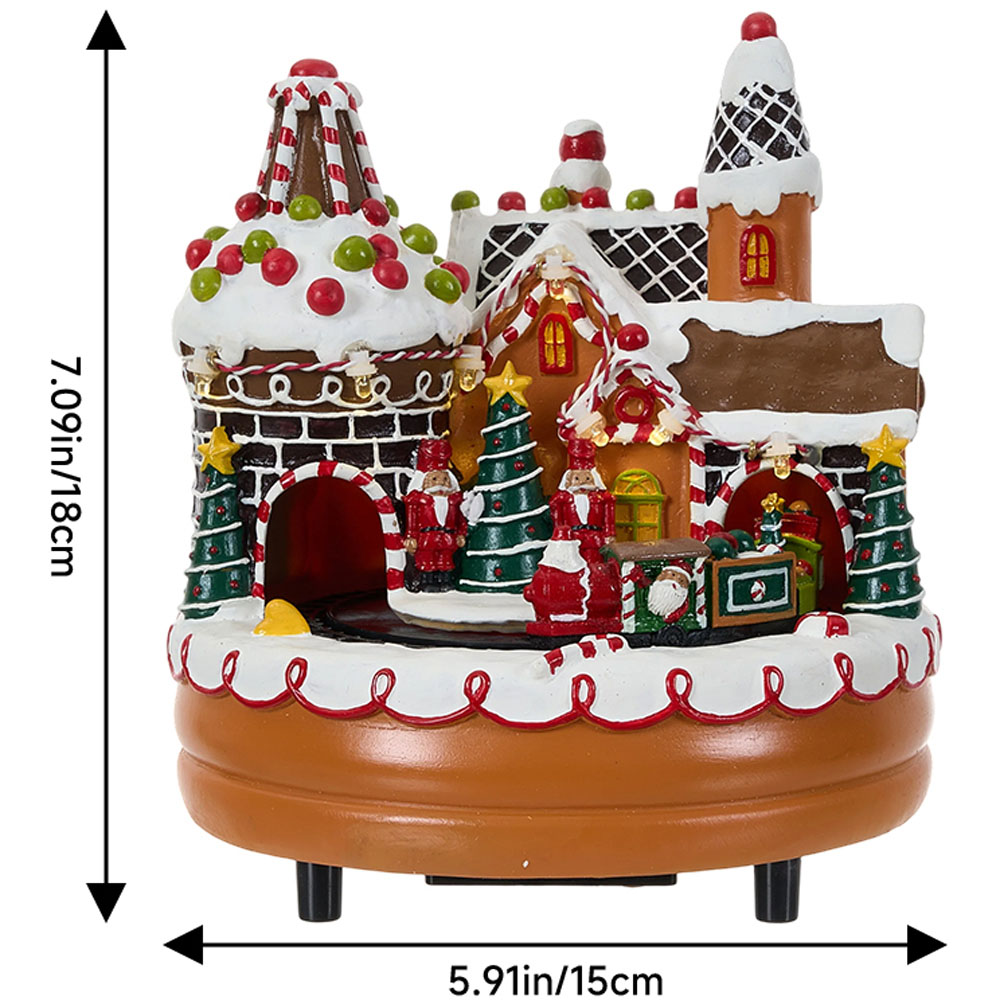 Living and Home Christmas Castle LED Music Box Image 8