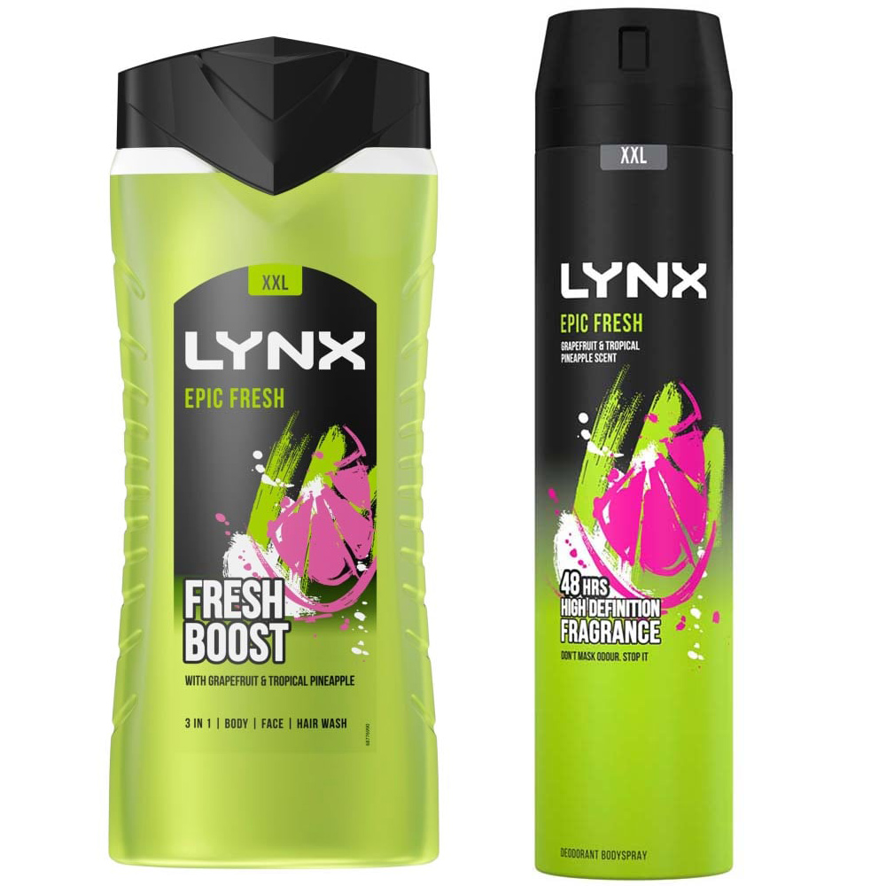Lynx Epic Shower Gel and Body Spray Bundle Image 1