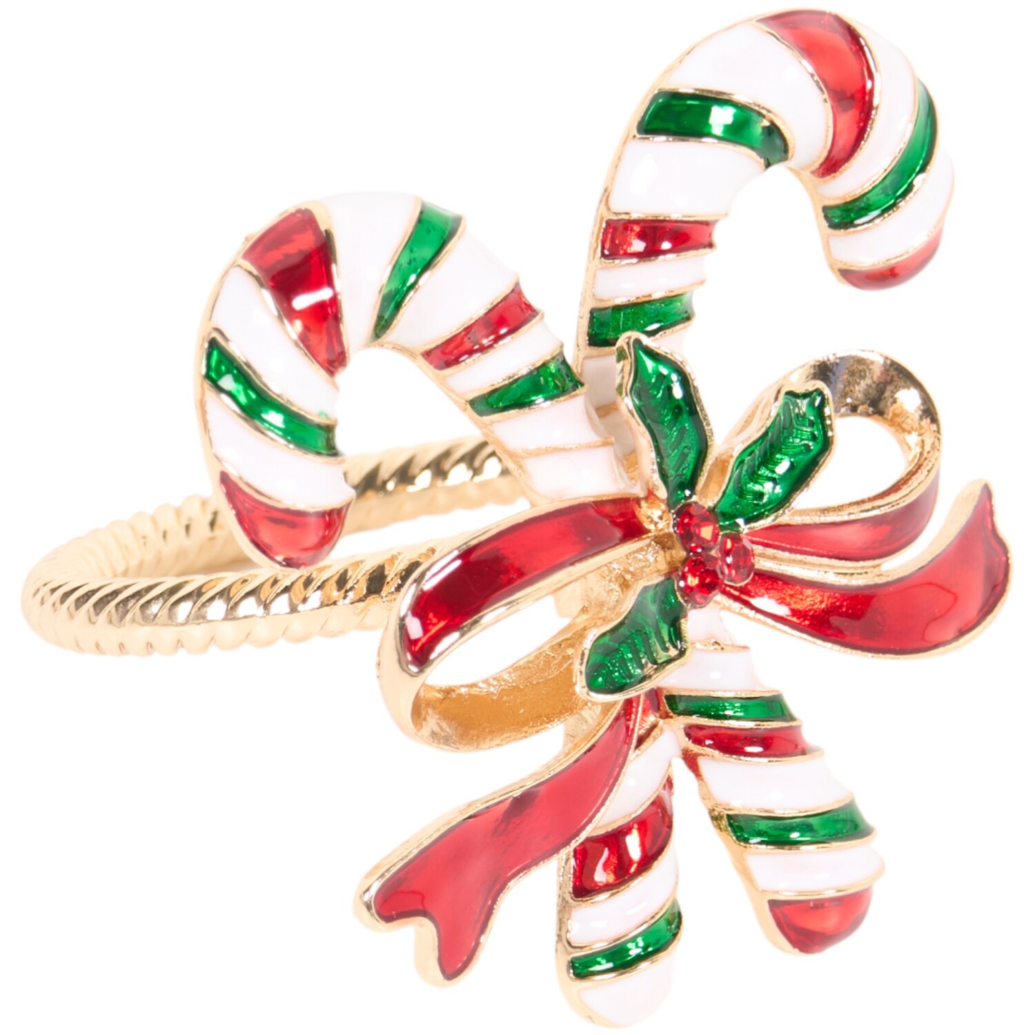 Set of 4 Festive Napkin Rings Image 8
