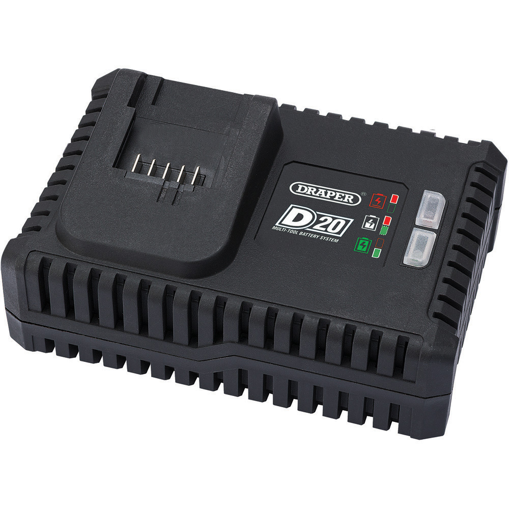 Draper D20 20V 4A Fast Battery Charger Image 1
