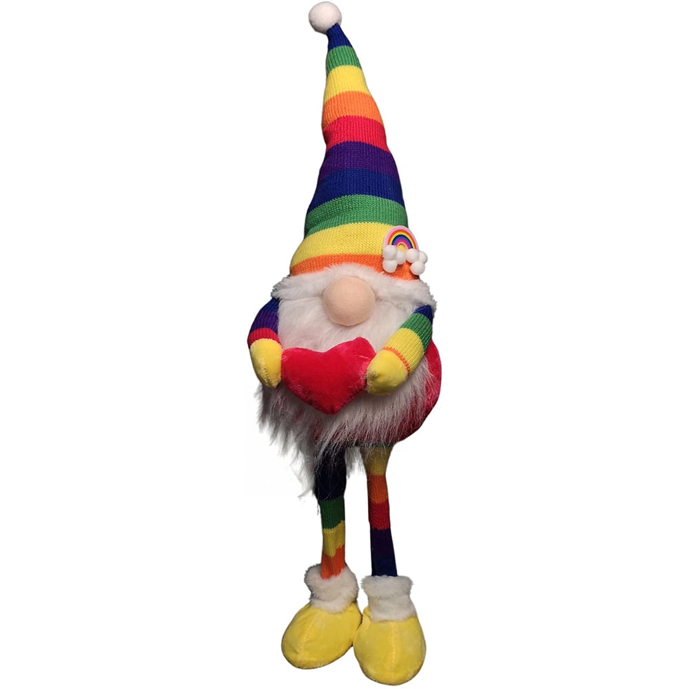 Samuel Alexander Rainbow Plush Large Standing Gonk Christmas Decoration Image 1