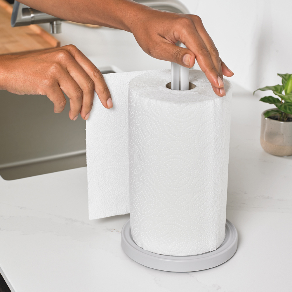 ReBorn Stone Effect Freestanding Kitchen Roll Holder Image 6